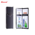 Mini refrigerador portátil de doble puerta para el hogar 90L con congelador ascendente